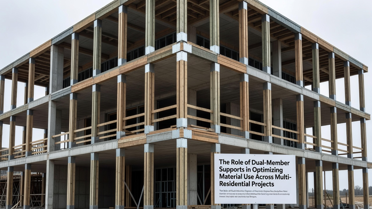 The Role of Dual-Member Supports in Optimizing Material Use Across Multi-Level Residential Projects